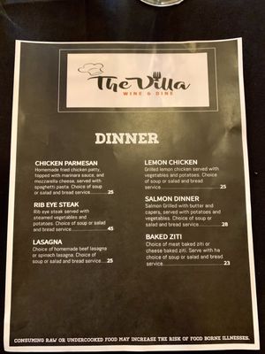 Menu photo 7 The Villa Twain Harte, CA