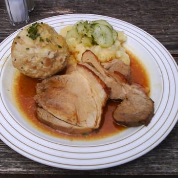 Waldschenke Eisbrunn - Schweinebraten - Beer Garden Near Me - Harburg, BY