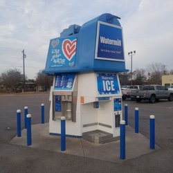 Watermill Express - Water and ice. Next to O'Reilly's Auto Parts on 107, one block from the expressway.