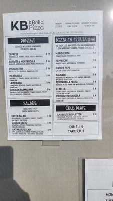 Menu photo 2 KBella Pizza Culver City, CA Menu photo 2 KBella Pizza Culver City, CA