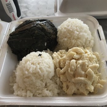 One Plus One Drive Inn - Lau Lau plate (super delicious) - Chinese Near Me - Honolulu, Hawaii One Plus One Drive Inn - Lau Lau plate (super delicious) - Chinese Near Me - Honolulu, Hawaii