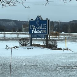 Eau Galle Cheese - Sign in snow
