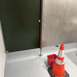 Leak in men's room