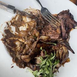 Raised been short rib.