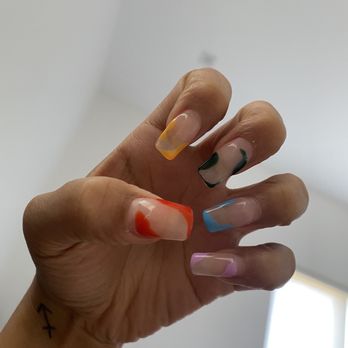 Blooming Nail Bar - 28 day old gel x set done by holly - Nail Salons Near Me - Burbank, California Blooming Nail Bar - 28 day old gel x set done by holly - Nail Salons Near Me - Burbank, California