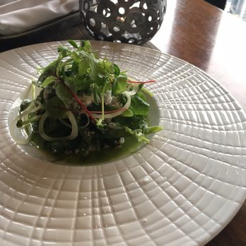 Canoe - Green bean salad with pea shoots and watercress - Canadian (New) Near Me - Toronto, Ontario