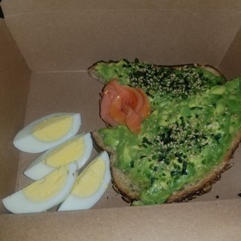 Ceremony Coffee Roasters - Harbor Point - Avocado toast with salmon and eggs - Coffee & Tea Near Me - Baltimore, Maryland Ceremony Coffee Roasters - Harbor Point - Avocado toast with salmon and eggs - Coffee & Tea Near Me - Baltimore, Maryland