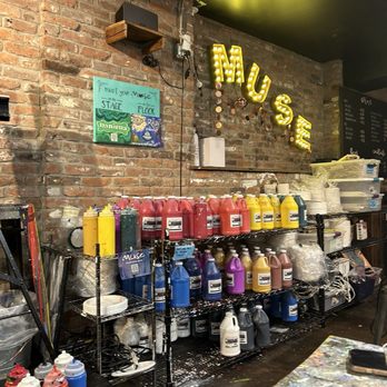 Muse Paintbar - Front of house, extra paint area! - Art Classes Near Me - Providence, Rhode Island