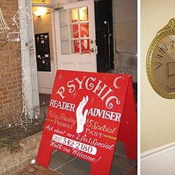 Vintage No. 5 - The entrance and the door, which are really easy to miss.