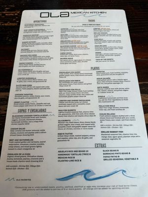 Menu photo 4 Ola Mexican Kitchen Huntington Beach, CA Menu photo 4 Ola Mexican Kitchen Huntington Beach, CA