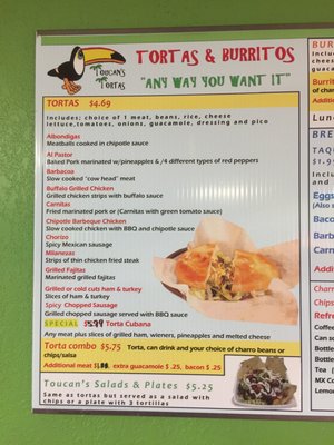 Menu photo 2 Toucan's Tortas Houston, TX Menu photo 2 Toucan's Tortas Houston, TX