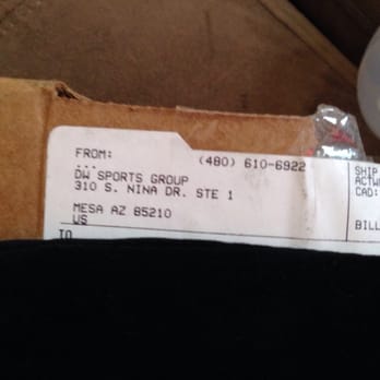 Dw Sports Group - Number on package goes to a voicemail, but no one returns your call. - Sporting Goods Near Me - Mesa, Arizona Dw Sports Group - Number on package goes to a voicemail, but no one returns your call. - Sporting Goods Near Me - Mesa, Arizona