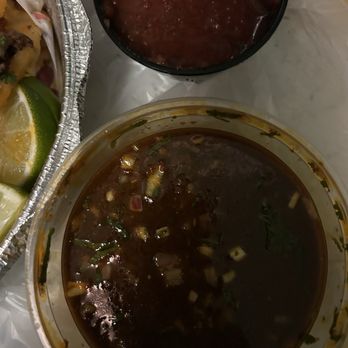 Plaza Mexico - The dip for my Birria tacos. And delicious salsa too for my chips. - Mexican Near Me - Seekonk, Massachusetts Plaza Mexico - The dip for my Birria tacos. And delicious salsa too for my chips. - Mexican Near Me - Seekonk, Massachusetts