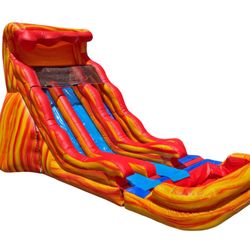 BouncyRoo - 17' Flamin' Dual Slide