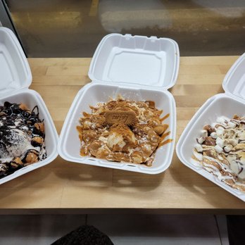 Sweet Stacks - Bubble waffles left to right: oreo, lotus (must try!!!), smores - Desserts Near Me - Garden City, Michigan Sweet Stacks - Bubble waffles left to right: oreo, lotus (must try!!!), smores - Desserts Near Me - Garden City, Michigan