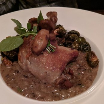 25 Lusk Private Events - Duck confit $38, 3 stars. Quail meat was moist, but risotto was overly starchy, flavors uninspiring. Mon dinner 2019-11-04 - Venues & Event Spaces Near Me - San Francisco, California