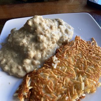 The Salty Dawg - Half order of biscuits and gravy, and a side of hash browns - American Near Me - Waldport, Oregon The Salty Dawg - Half order of biscuits and gravy, and a side of hash browns - American Near Me - Waldport, Oregon