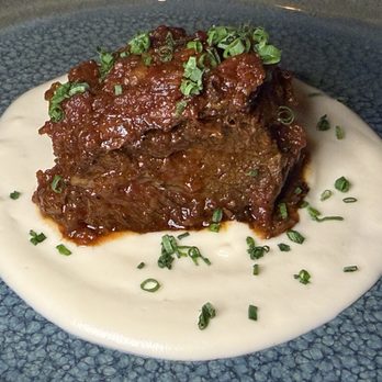 Matu Kai - 8-Hour Braised Beef Cheek, celeriac puree - Steakhouses Near Me - Los Angeles, California Matu Kai - 8-Hour Braised Beef Cheek, celeriac puree - Steakhouses Near Me - Los Angeles, California