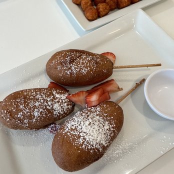 Over Easy - Surprise - Waffle dogs with a side of sweet potato tots - Breakfast & Brunch Near Me - Surprise, Arizona Over Easy - Surprise - Waffle dogs with a side of sweet potato tots - Breakfast & Brunch Near Me - Surprise, Arizona