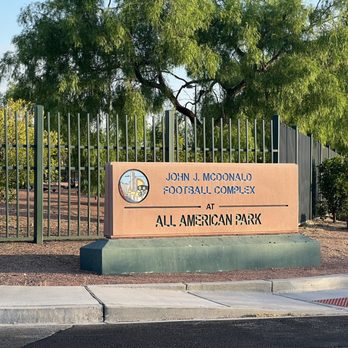 All American Park - Entrance. - Dog Parks Near Me - Las Vegas, Nevada