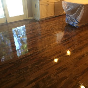 Tall Oaks Wood Flooring - Maple floor stained with Special Walnut color. - Flooring Near Me - Lindenhurst, New York Tall Oaks Wood Flooring - Maple floor stained with Special Walnut color. - Flooring Near Me - Lindenhurst, New York