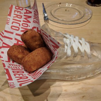 Jaleo - Chicken croquetas in a shoe dish! - Spanish Near Me - Washington, DC, District of Columbia