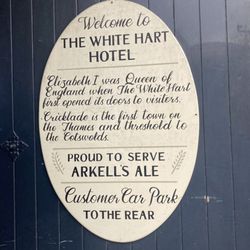 The White Hart - Like everything in this area, it's old.  Well-maintained but far older than my long-gone grandparents.