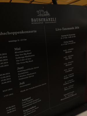 Menu photo 7 Restaurant Bauschänzli Zürich, ZH