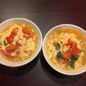 Lan Zhou Noodles - Tomato egg noodle (with soup). The noodles are quite bouncy and authentic and good. - Chinese Near Me - Columbus, Ohio Lan Zhou Noodles - Tomato egg noodle (with soup). The noodles are quite bouncy and authentic and good. - Chinese Near Me - Columbus, Ohio