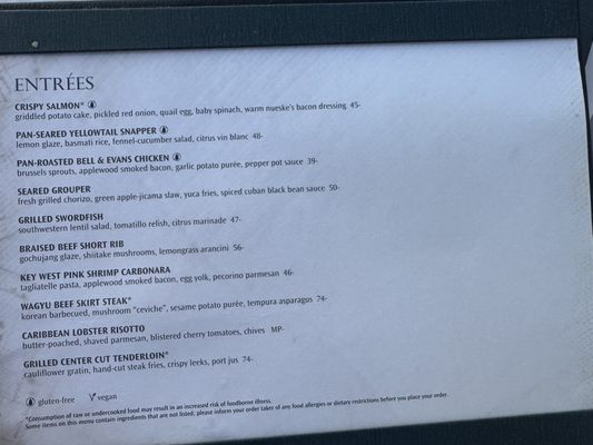Menu photo 1 Latitudes - Sunset Key Cottages Key West, FL Menu photo 1 Latitudes - Sunset Key Cottages Key West, FL