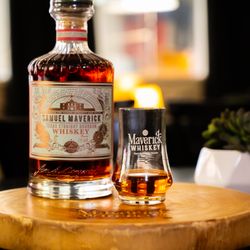 Maverick Distilling - Our Texas Straight Bourbon Whiskey, is aged six years and bottled from a single barrel. Distinctive and smooth, it's worth a taste!