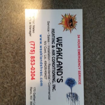 Weakland's Heating & Air Conditioning - Heating & Air Conditioning/HVAC Near Me - Reno, Nevada Weakland's Heating & Air Conditioning - Heating & Air Conditioning/HVAC Near Me - Reno, Nevada