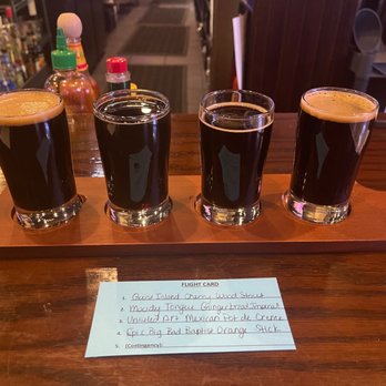 The Brass Tap - Stout flight - American Near Me - Greenfield, Wisconsin
