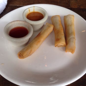 Fat Cats - Lumpia. Filled with... tofu??? Tsk tsk. - New American Near Me - Cleveland, Ohio