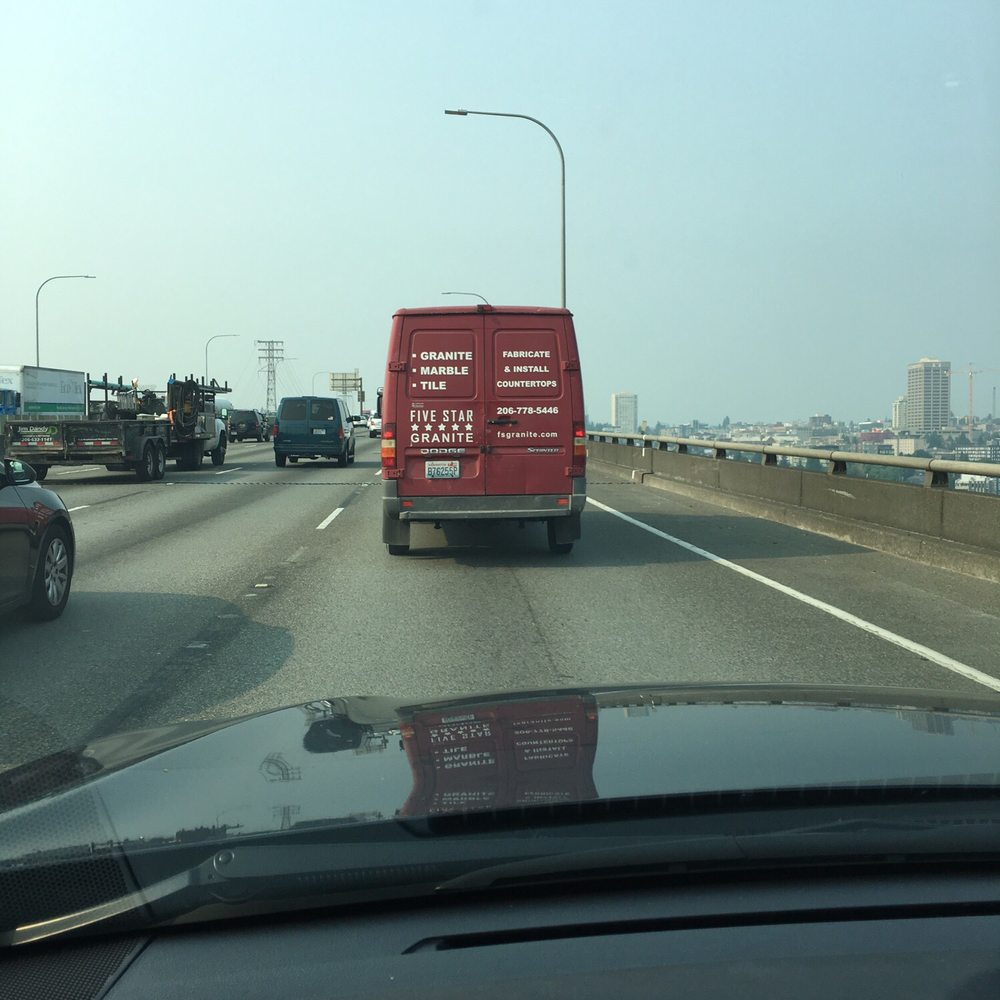 Five Star Granite - The driver that tried to run me off the road. - General Contractors Near Me - Woodinville, Washington Five Star Granite - The driver that tried to run me off the road. - General Contractors Near Me - Woodinville, Washington