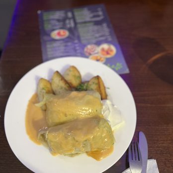 Ruta Cafe and Restaurant - Stuffed cabbage rolls with potatoes and sour cream - Modern European Near Me - Westmont, Illinois Ruta Cafe and Restaurant - Stuffed cabbage rolls with potatoes and sour cream - Modern European Near Me - Westmont, Illinois