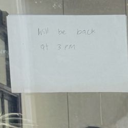 3 hour lunch note