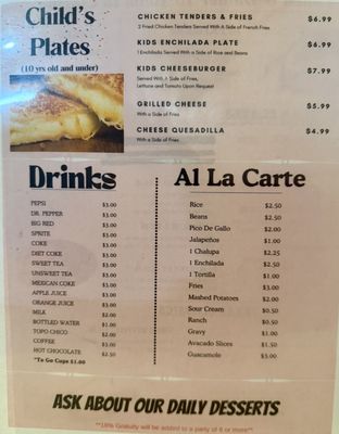Menu photo 1 Zulie’s Mexican Crystal City, TX Menu photo 1 Zulie’s Mexican Crystal City, TX