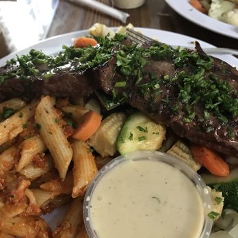 Dr Grubb's - Steak, pasta, & vegetables. 1 protein & 2 sides - American Near Me - Claremont, California Dr Grubb's - Steak, pasta, & vegetables. 1 protein & 2 sides - American Near Me - Claremont, California