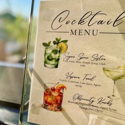 Customized bar menu