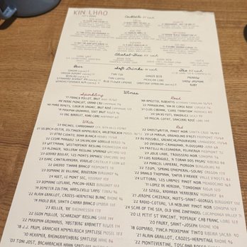 Kin Khao - Drinks menu - Thai Near Me - San Francisco, California Kin Khao - Drinks menu - Thai Near Me - San Francisco, California