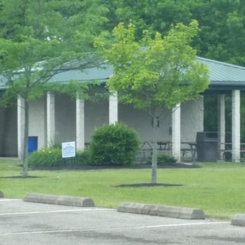 Community Park - Coveted shelter "A" with tables, drinking fountains and restrooms - Parks Near Me - Springboro, Ohio