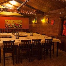 Smokeblossom - our humble shack all dressed up