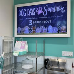 Frosted sugar cookies support Barks of Love this August (Dogust!)