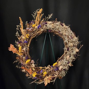 Virtuoso Collections - Dried floral wreath - Floral Designers Near Me Virtuoso Collections - Dried floral wreath - Floral Designers Near Me