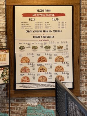 Menu photo 1 MOD Pizza Sugar Land, TX