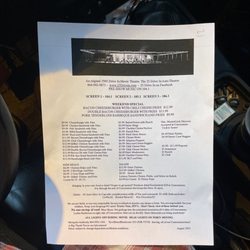 Auto Theater Highway 25 Drive-In - Menu