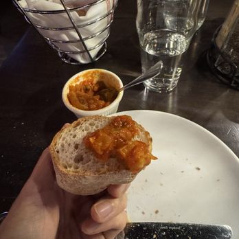 Campania Coal Fired Pizza - Complimentary crispy bread with sauce - Bars Near Me - Staten Island, New York Campania Coal Fired Pizza - Complimentary crispy bread with sauce - Bars Near Me - Staten Island, New York