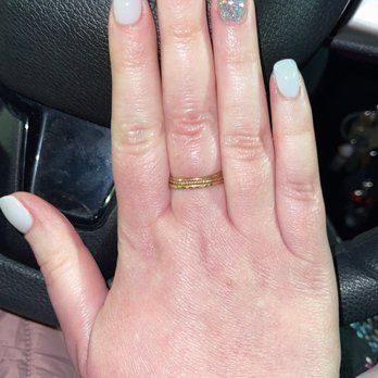 Lifestyle Nail Bar - The finished product!!!! SO HAPPY!!!! Holographic glitter on my ring finger! - Nail Salons Near Me - Decatur, Georgia Lifestyle Nail Bar - The finished product!!!! SO HAPPY!!!! Holographic glitter on my ring finger! - Nail Salons Near Me - Decatur, Georgia