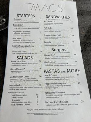 Menu photo 4 TMACS Walla Walla, WA